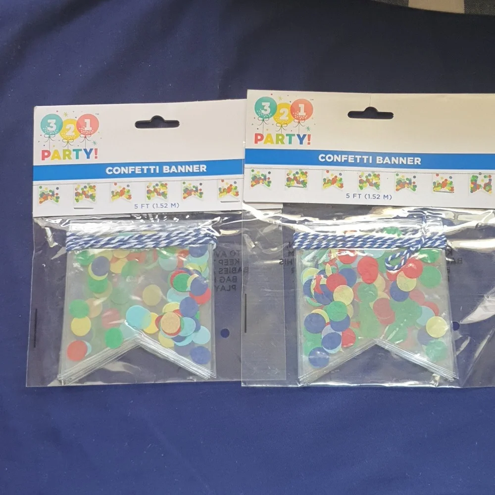 Confetti banner bundle